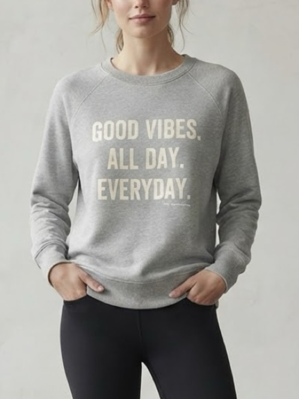 Spiritual Gangster Good Vibes Sweatshirt Size M